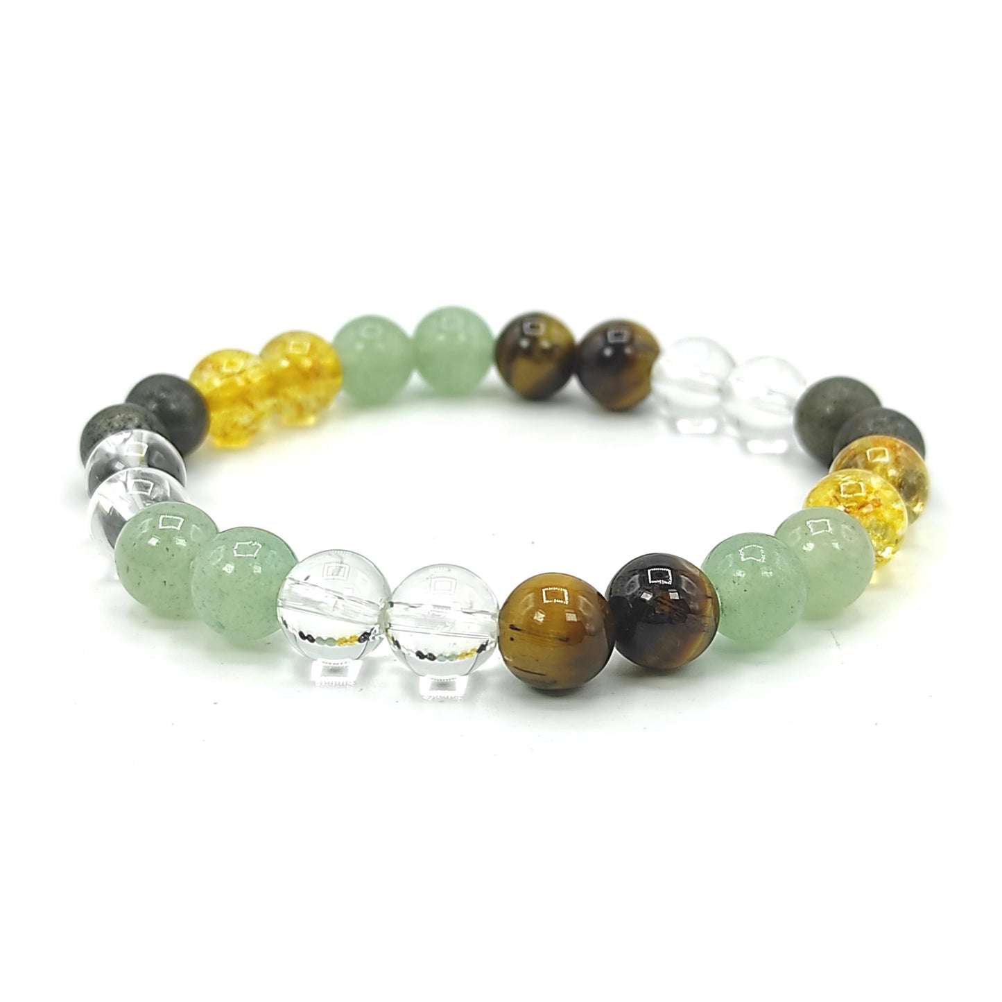 abundance stone bracelet 8mm reiki healing crystal