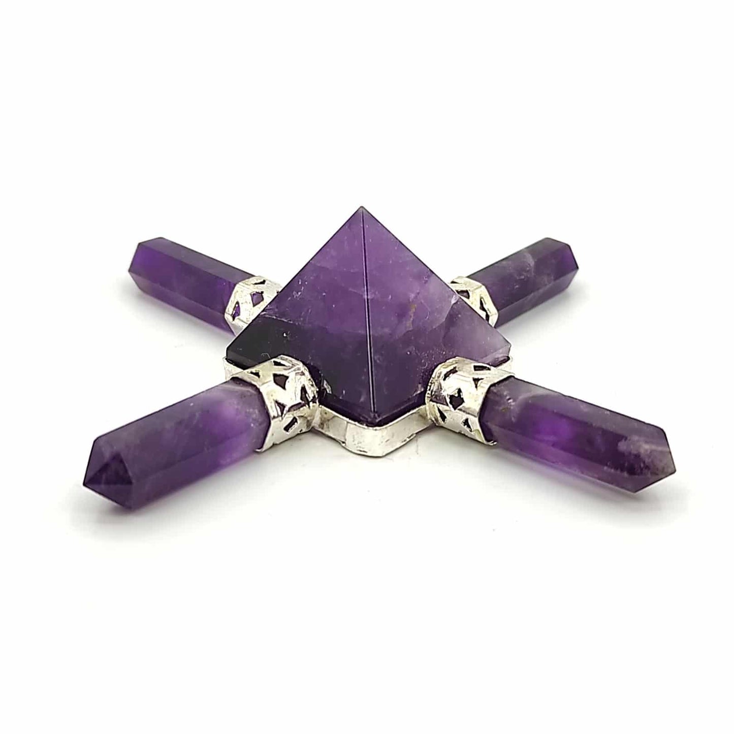 Amethyst Crystal Pyramid Energy Generator Reiki, Healing Crystal, Vastu, Fengshui, Aura, Chakra