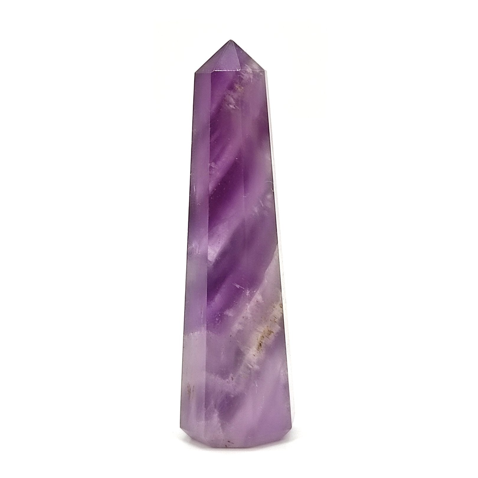 natural amethyst stone crystal wand pencil