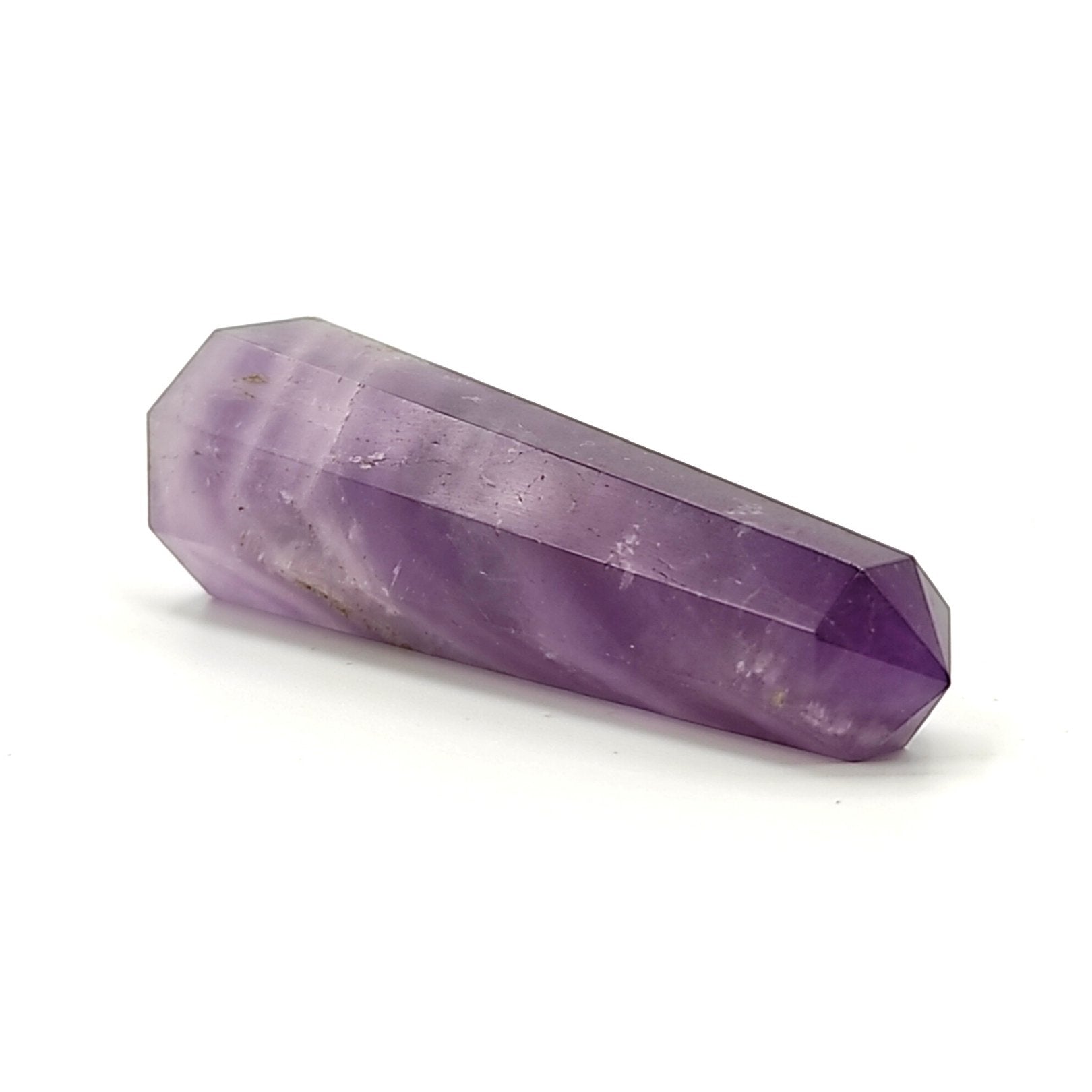 natural amethyst stone wand pencil healing reiki