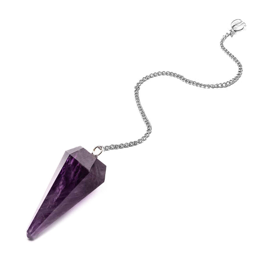 amethyst v shape dowsing pendulum reiki