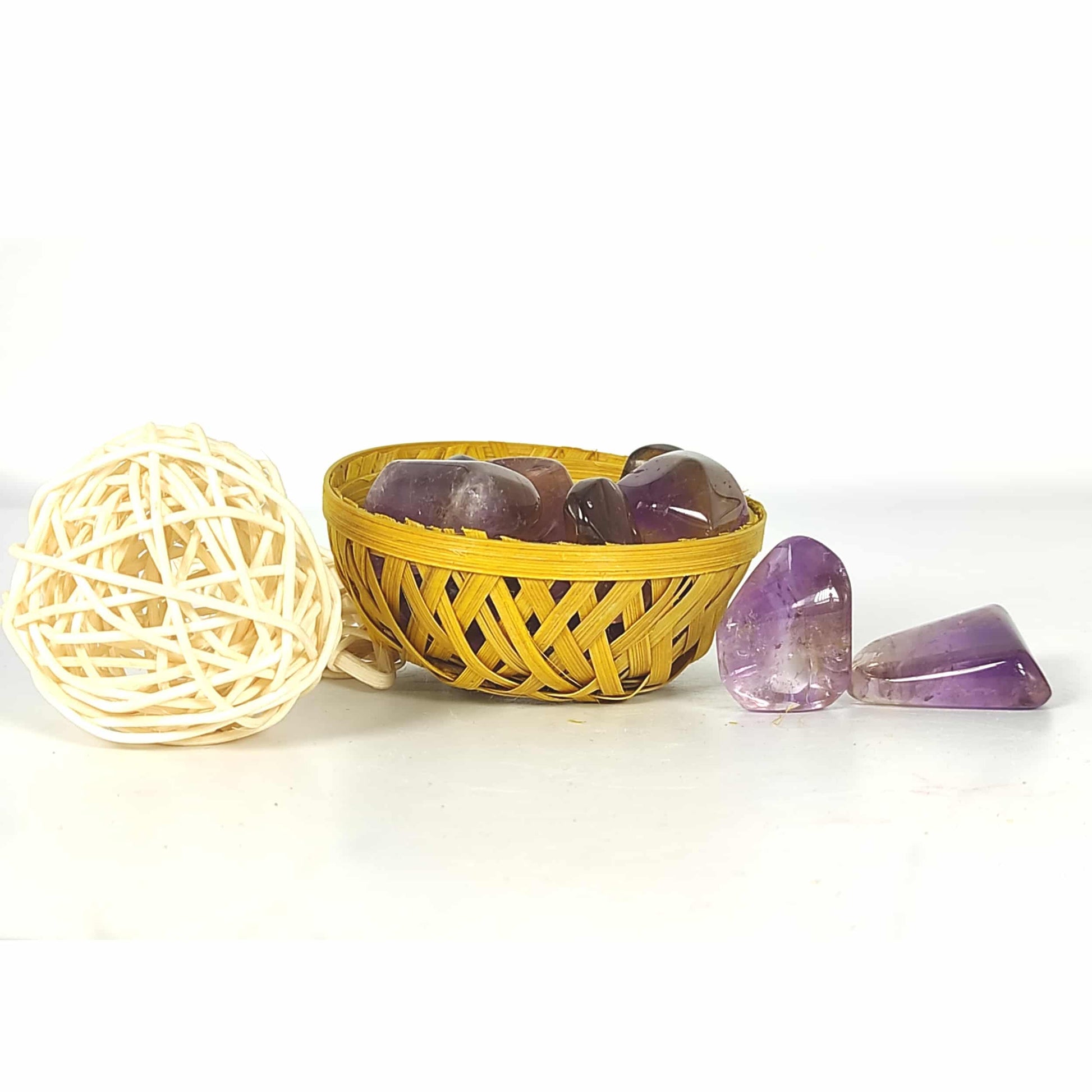 Ametrine Tumbled Stone Pebbles Reiki Healing 200grams