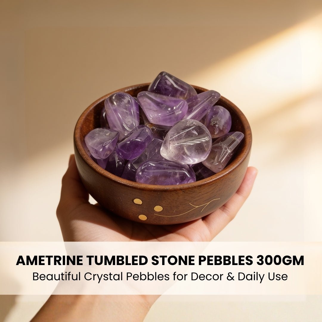 Ametrine Tumbled Stone Pebbles - plusvalueindia