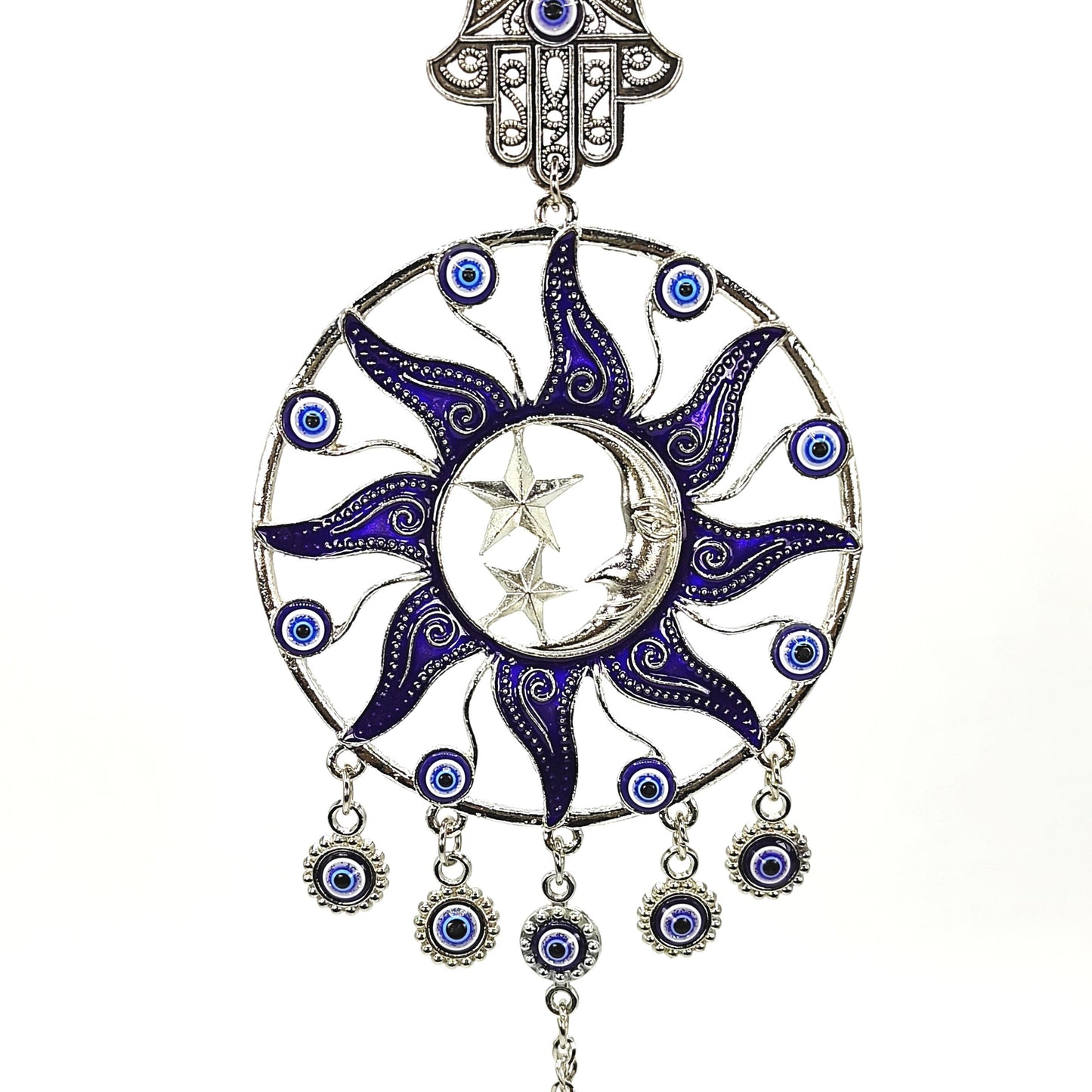 beautiful evil eye hanging with hamsa hand fengshui vastu