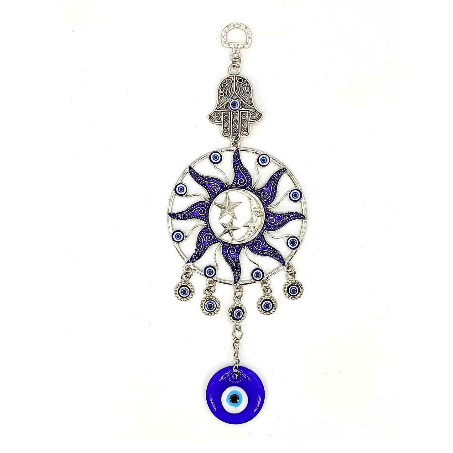 beautiful evil eye hanging with hamsa hand vastu fengshui product