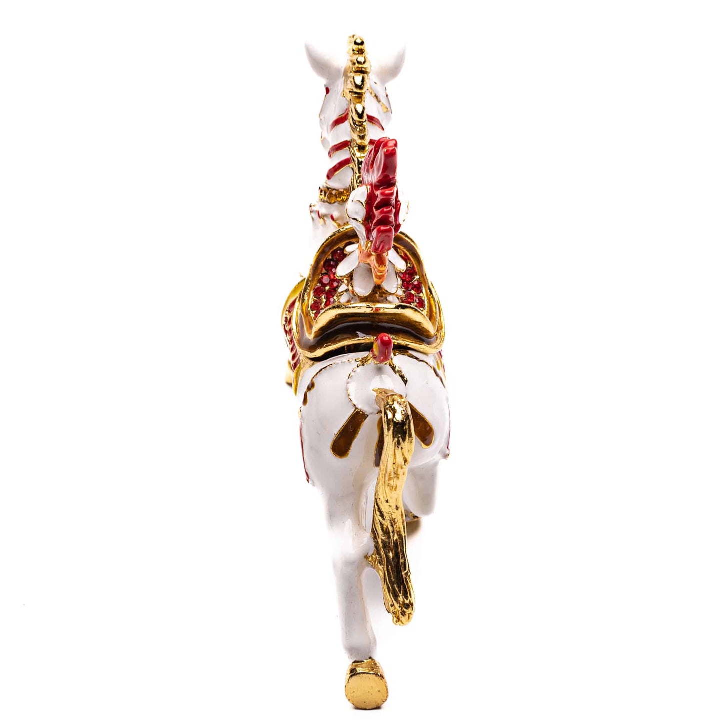 bejewelled white horse feng shui remedy