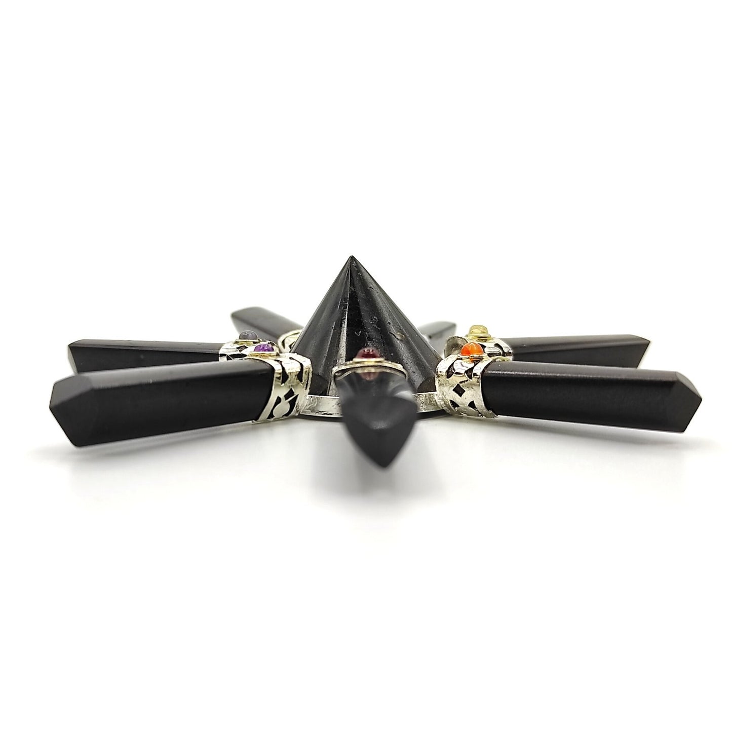 black agate pyramid energy generator vastu reiki healing