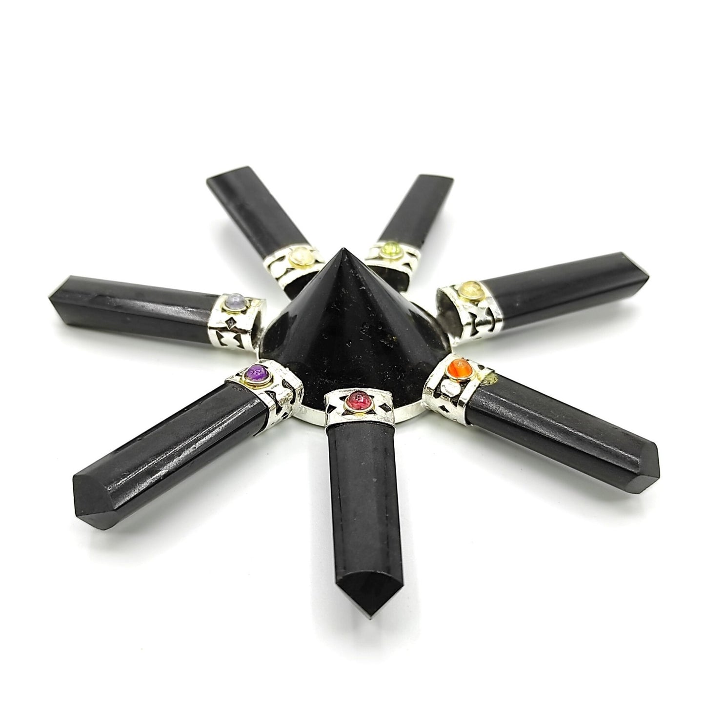 black agate pyramid energy generator vastu reiki healing