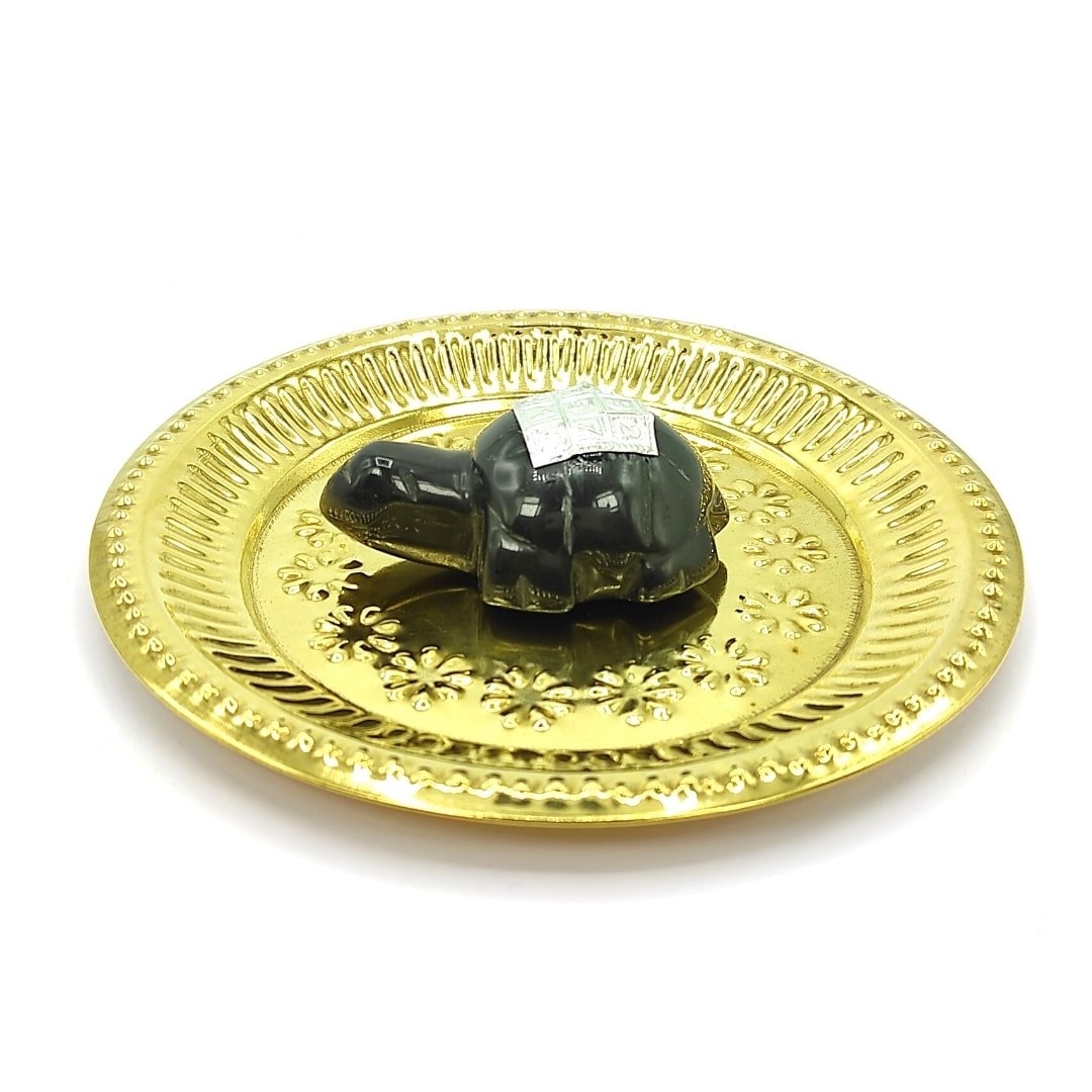 black agate tortoie with brass plate vastu fengshui product remedies