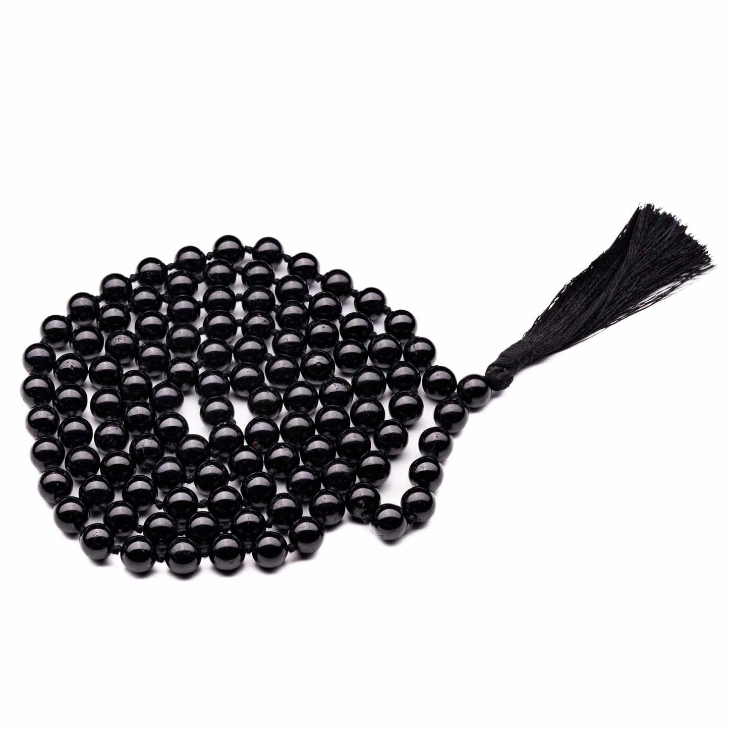 black tourmaline necklace mala 10mm