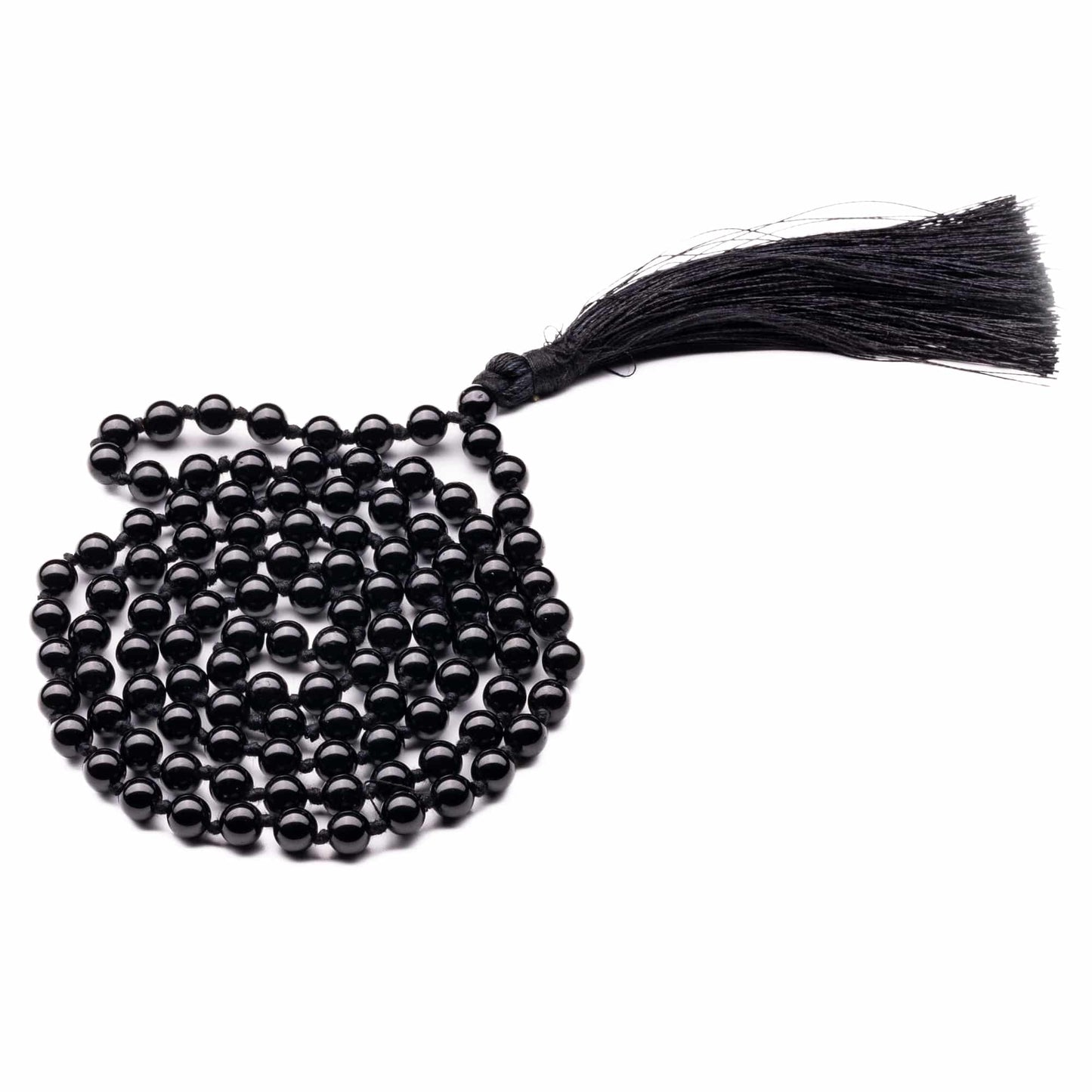 black tourmaline necklace mala 6mm
