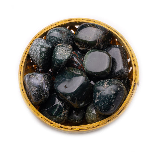 bloodstone tumble pebble stone 200gm basket