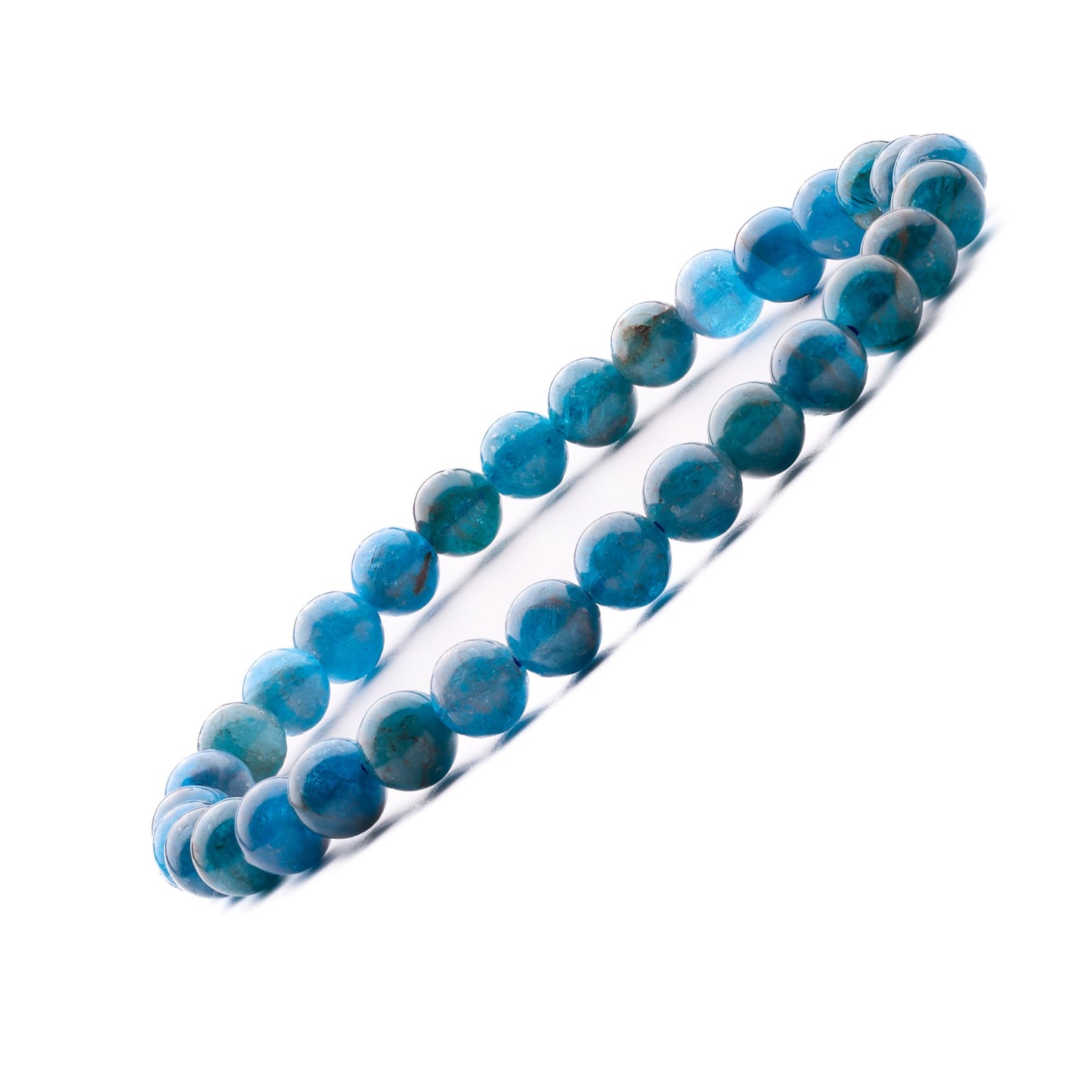 blue apatite bracelet 6mm