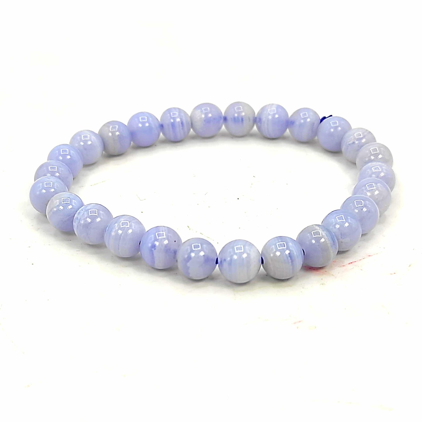 blue lace agate natural stone 8mm bracelet