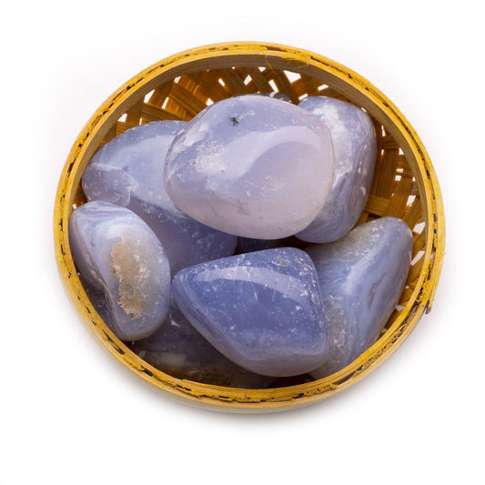 blue lace agate tumble pebble 200gm basket