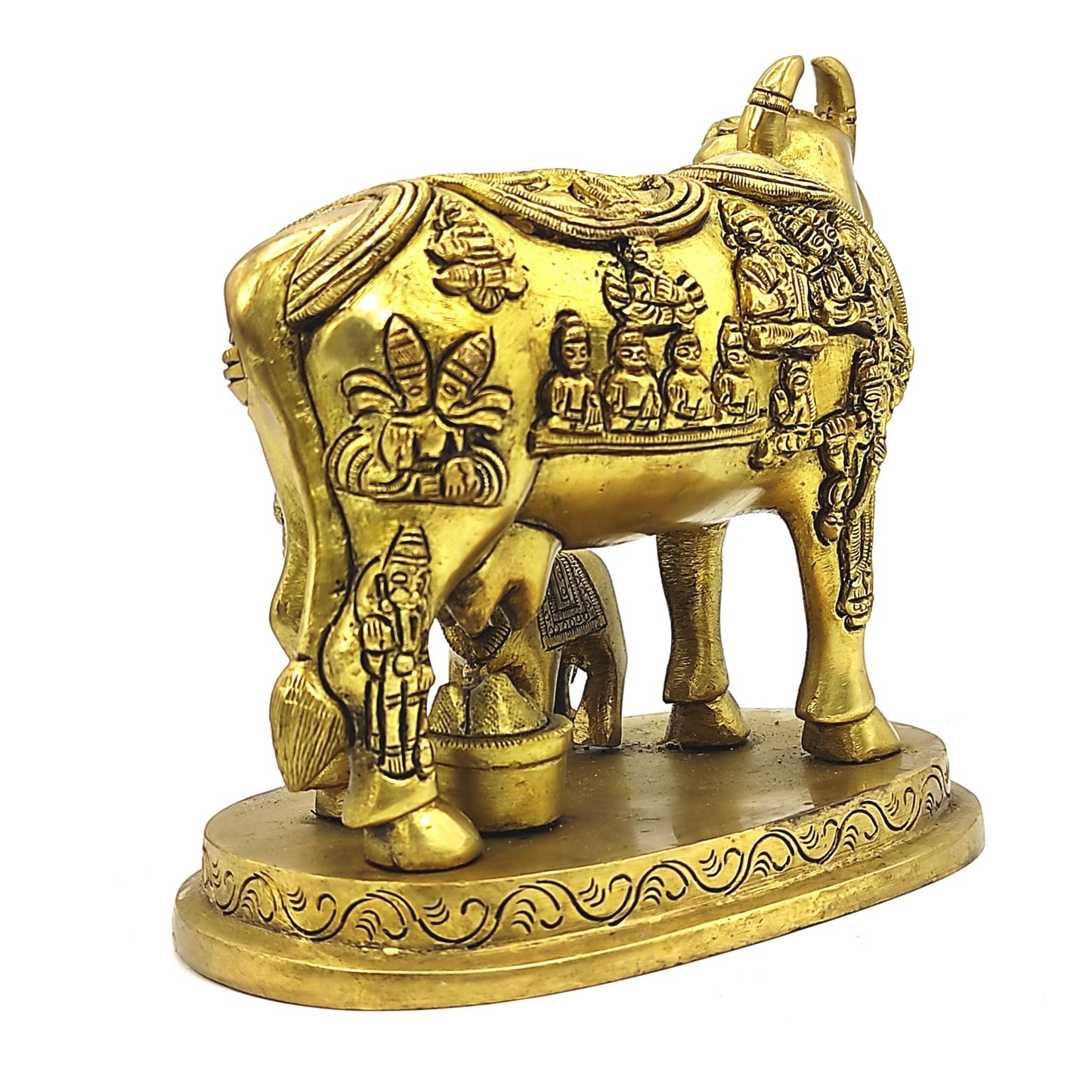 brass metal brahmand kamdhenu cow vastu remedy