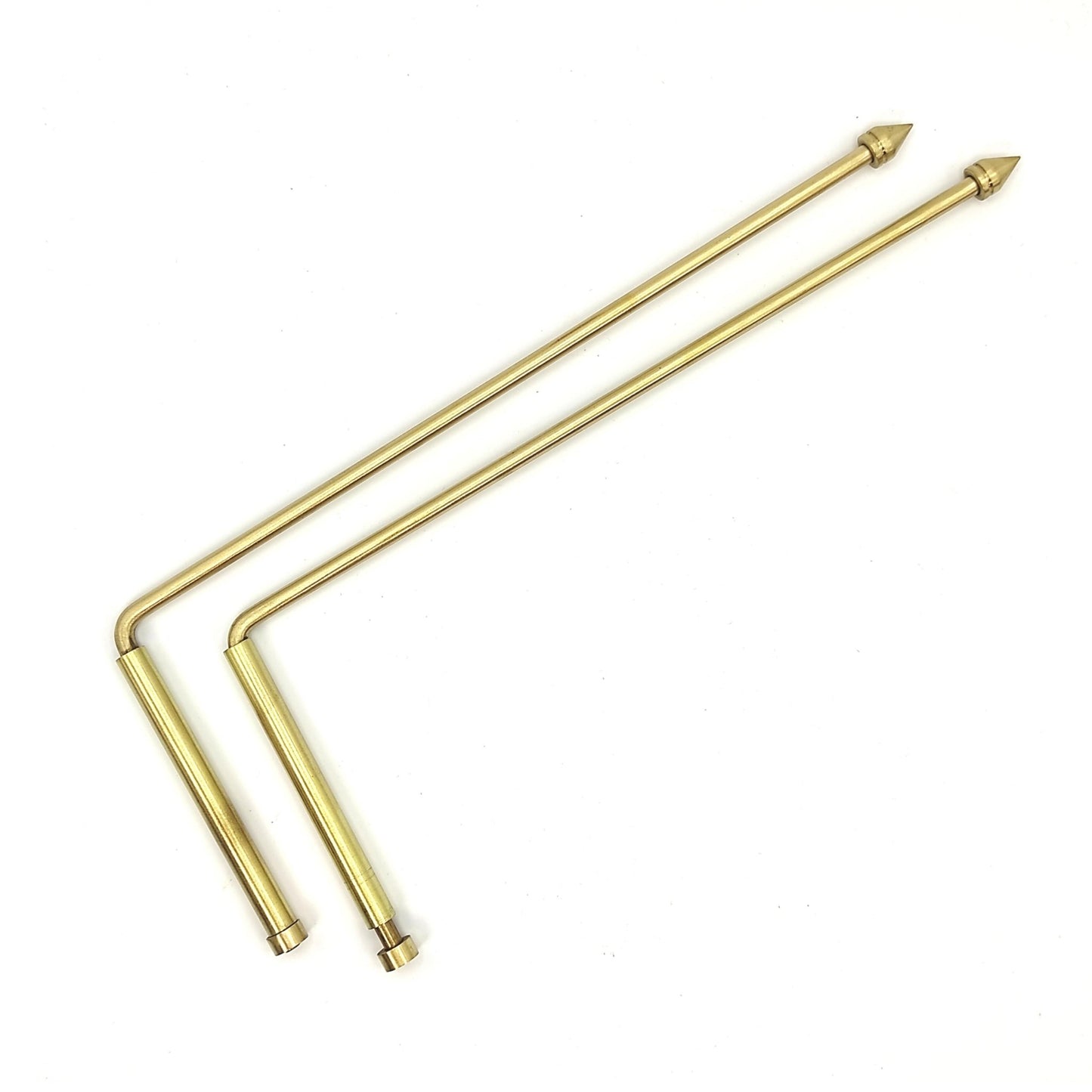 Brass Dowsing L Rods for Finding Undergound Water, Gold, Lost Objects, Ghost, Vastu Energy - plusvalueindia