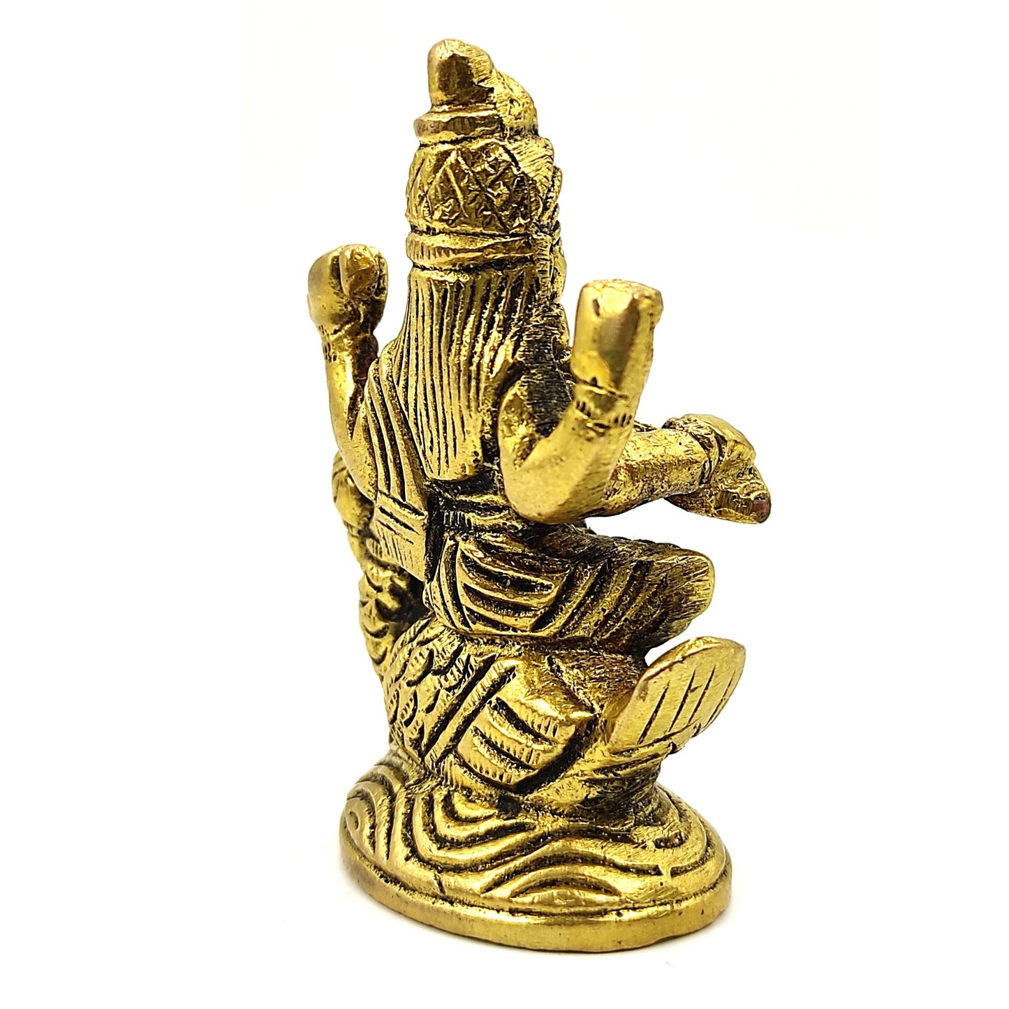 brass goddess saraswati statue