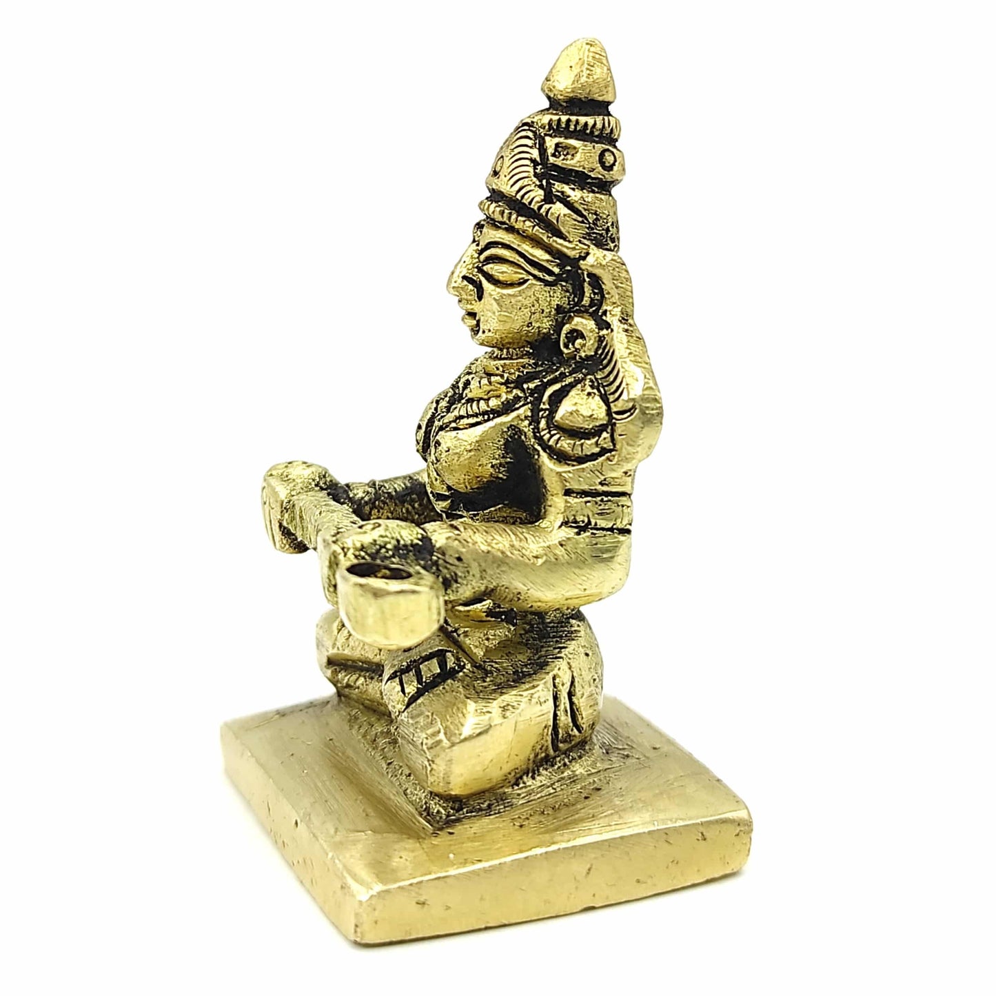 brass goddness annapurna devi murti