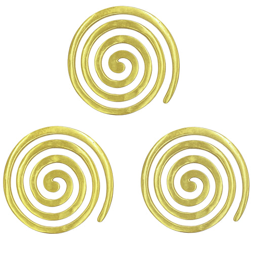 brass helix set of 3