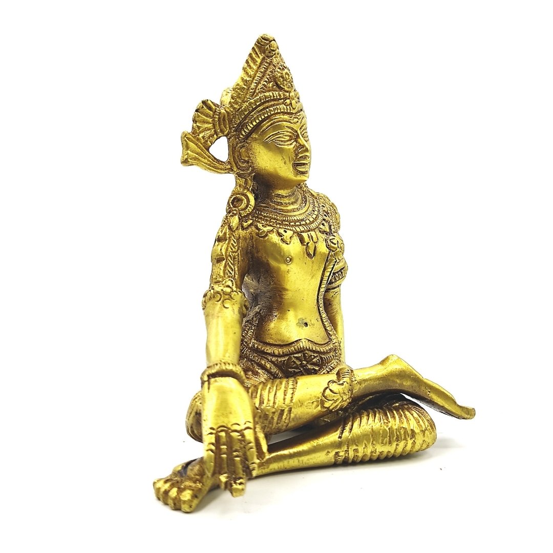 brass lord indra dev murti statue idol vastu