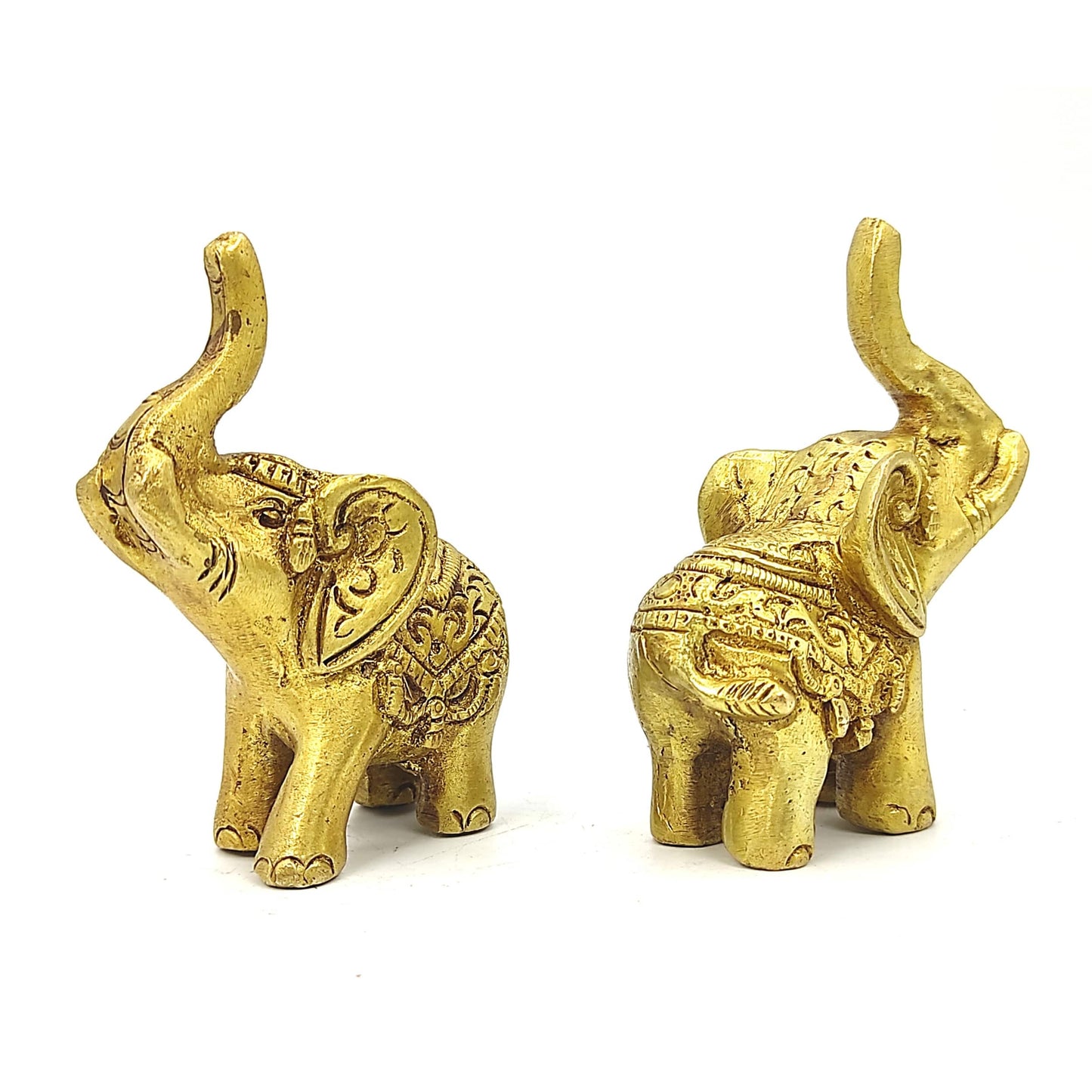 brass metal elephant pair vastu product