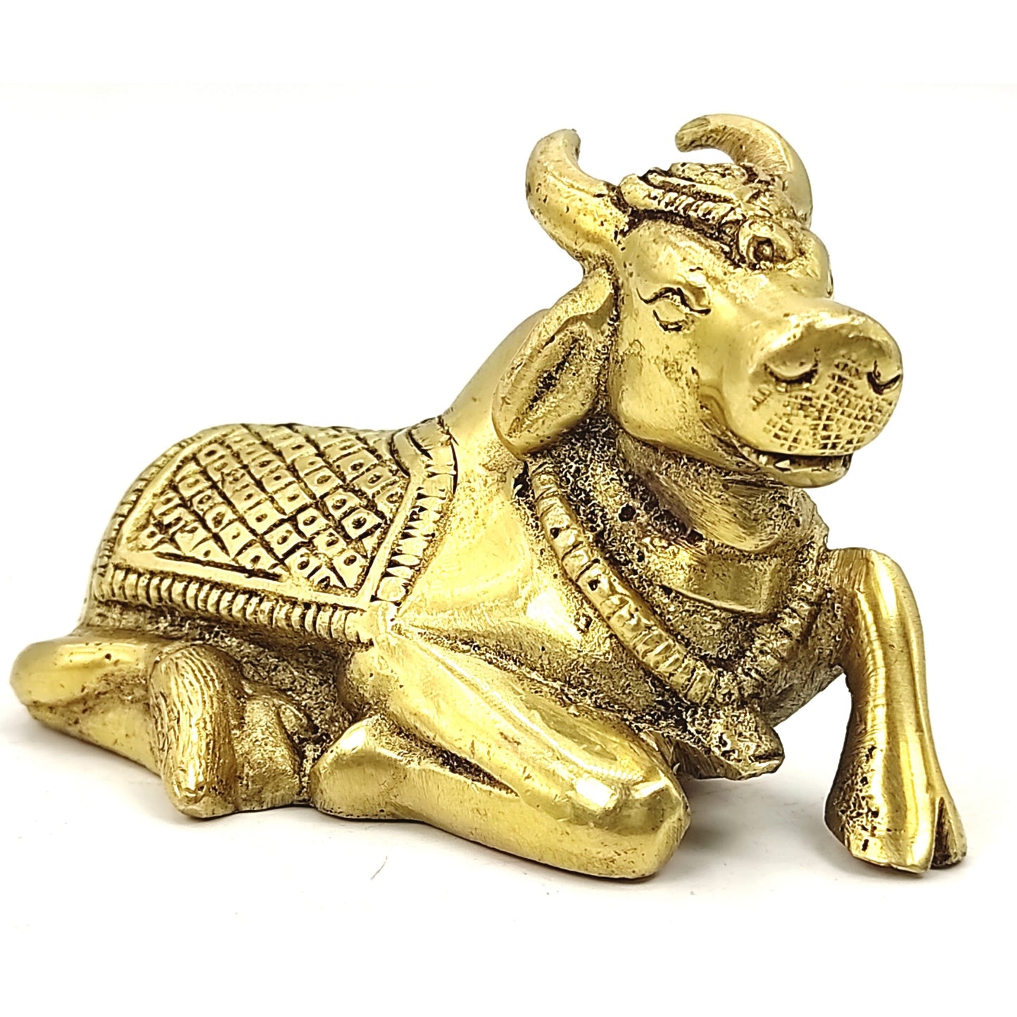 brass metal nandi bull murti idol