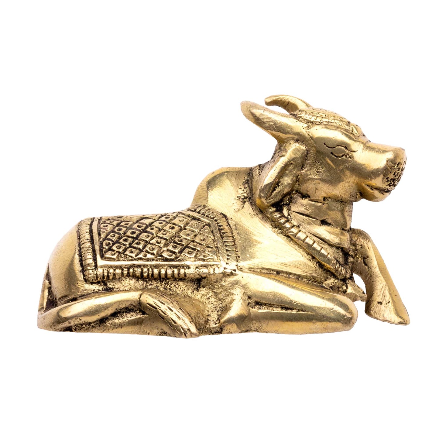 Brass Vastu Nandi Bull – Mahavastu Remedy for Business Protection and Harmony - plusvalueindia