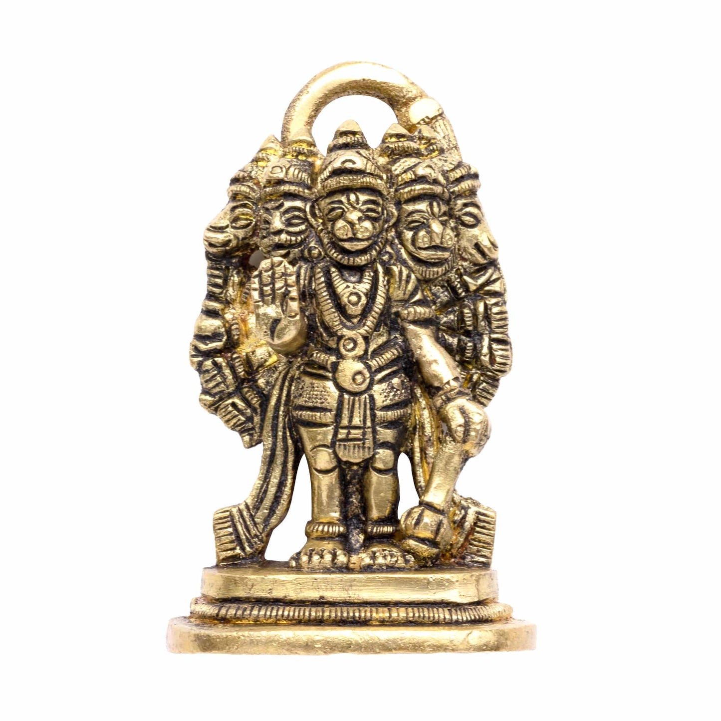 brass panchmukhi hanuman 2inch