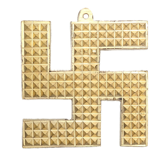brass pyramid swastik 3inch vastu