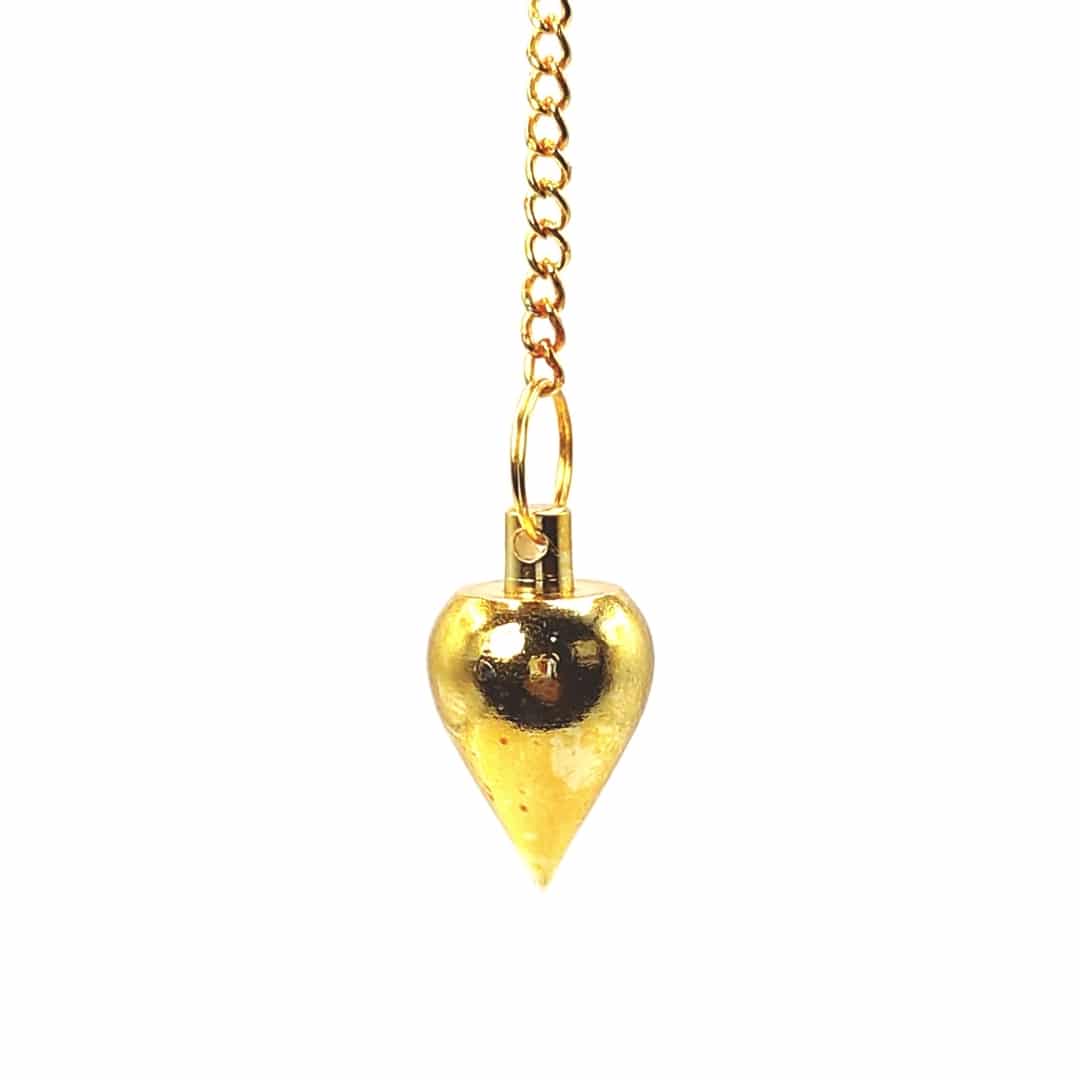 brass metal dowsing pendulum simple