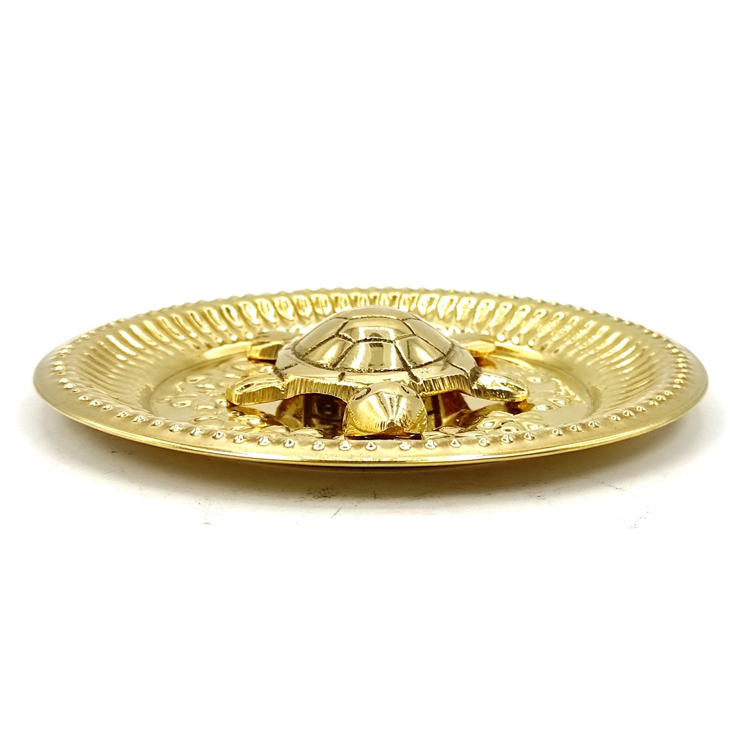 brass tortoise with brass plate vastu remedy