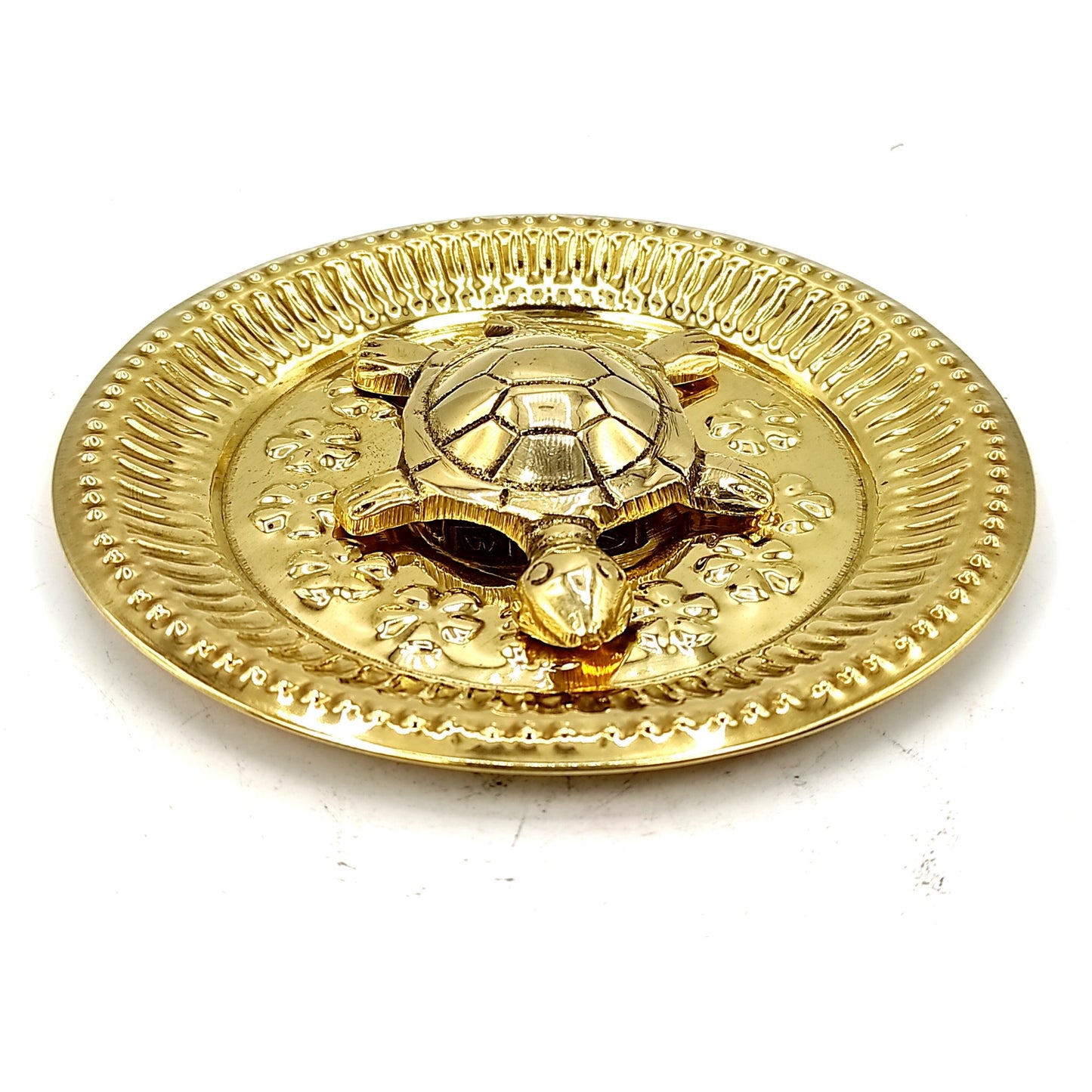 brass tortoise with brass plate vastu product remedy