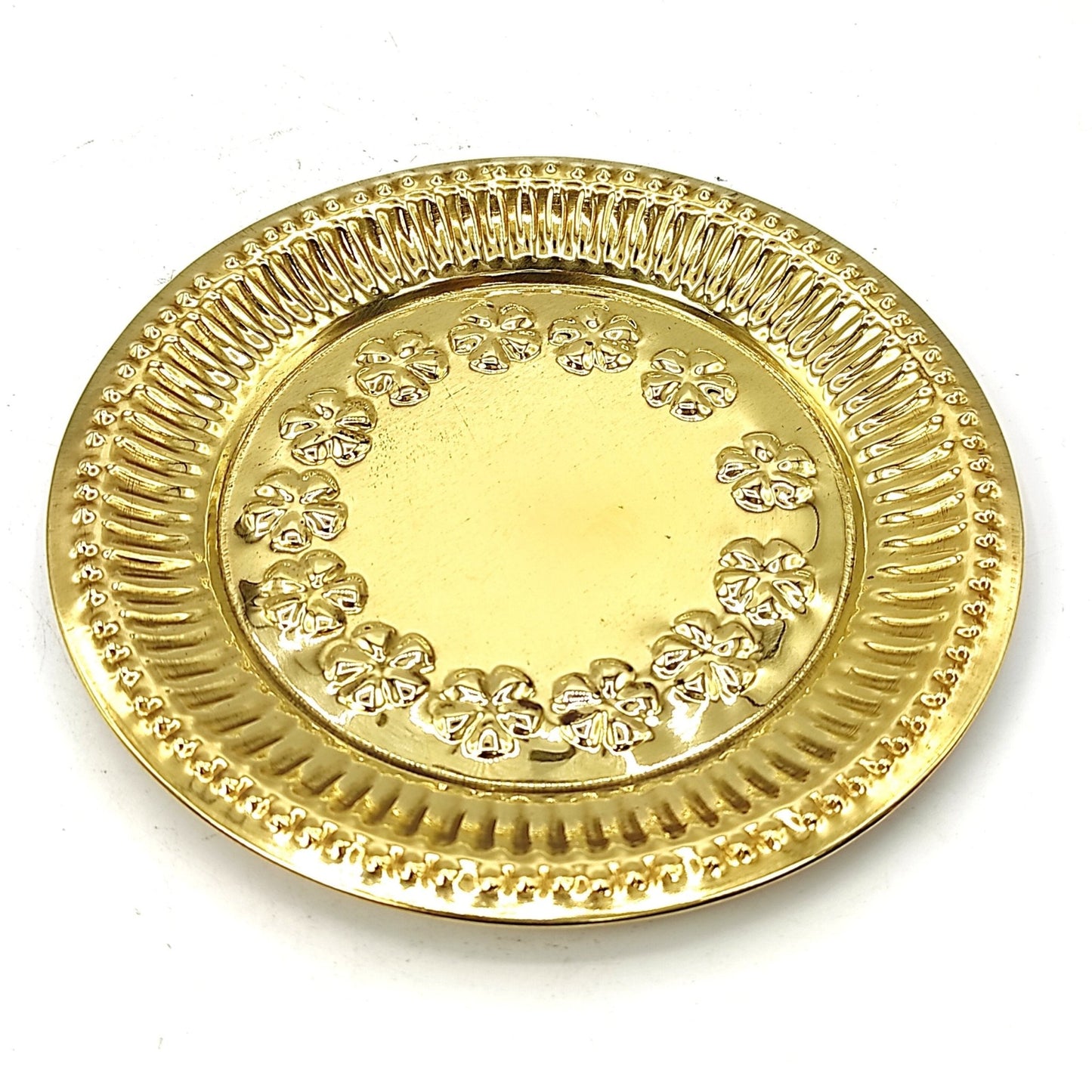 Vastu Feng Shui Brass Tortoise Kachua with Plate - plusvalueindia