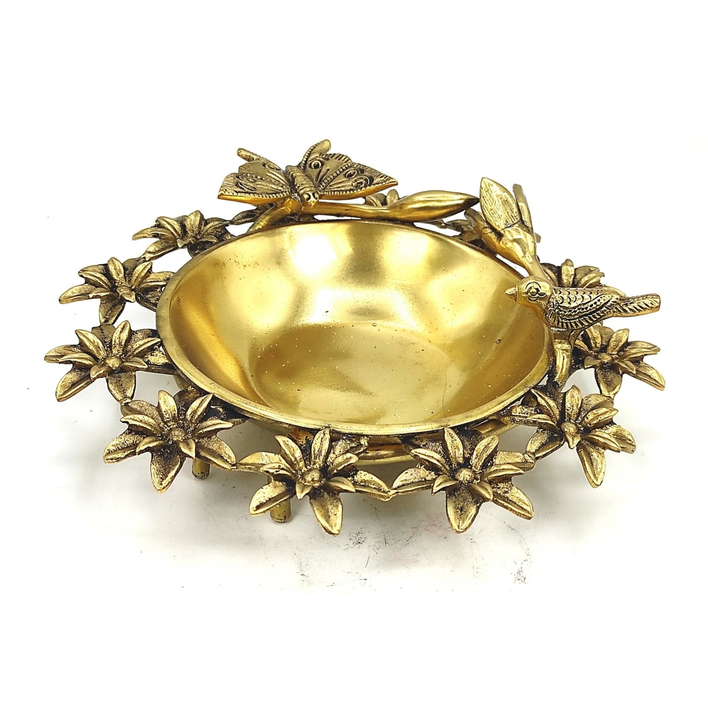 Vastu Brass Water Urli Bird Bath Pot for North East Dosha Defects - plusvalueindia