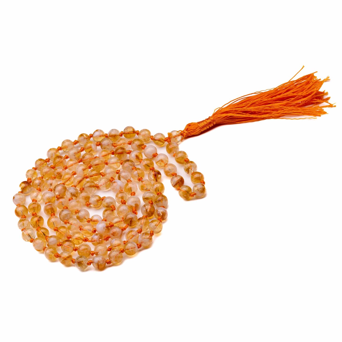 citrine mala necklace 6mm