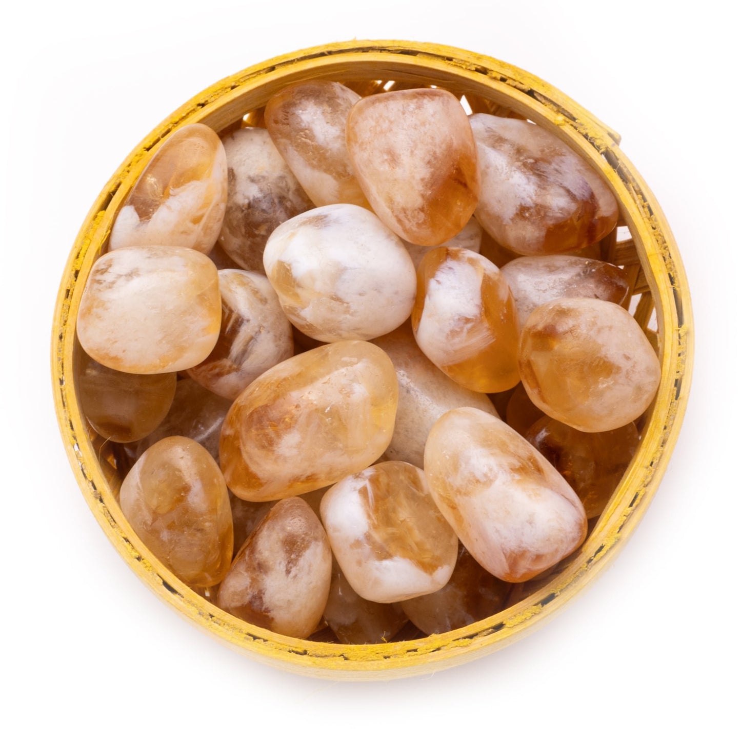 citrine tumble stone pebble basket 200grams