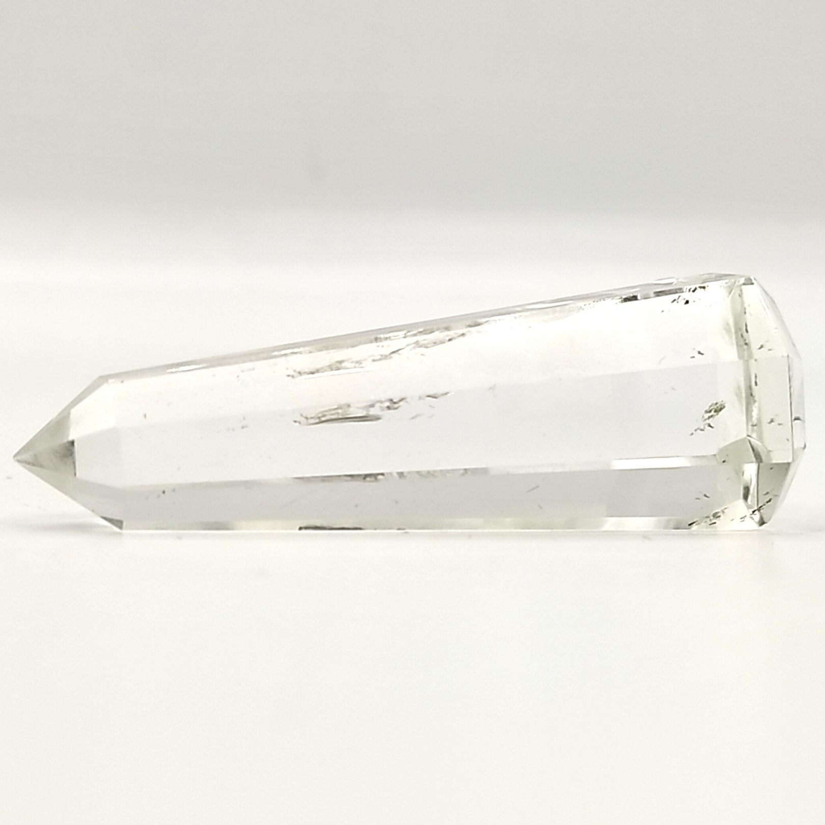 clear crystal quartz stone wand pencil reiki healing