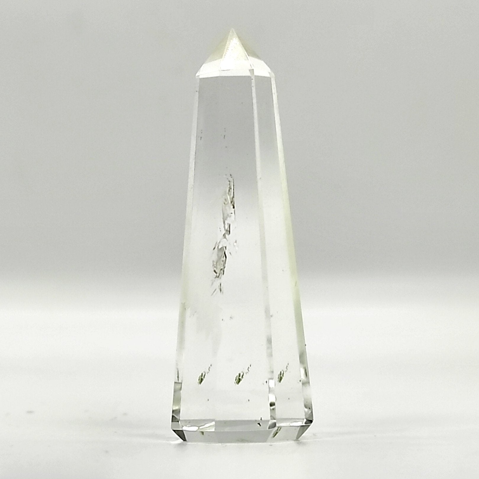 clear crystal healing stone wand pencil