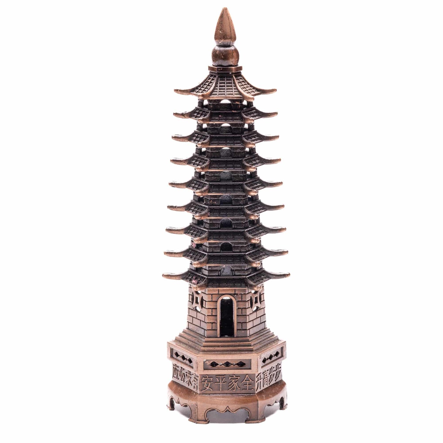 copper finish education tower feng shui