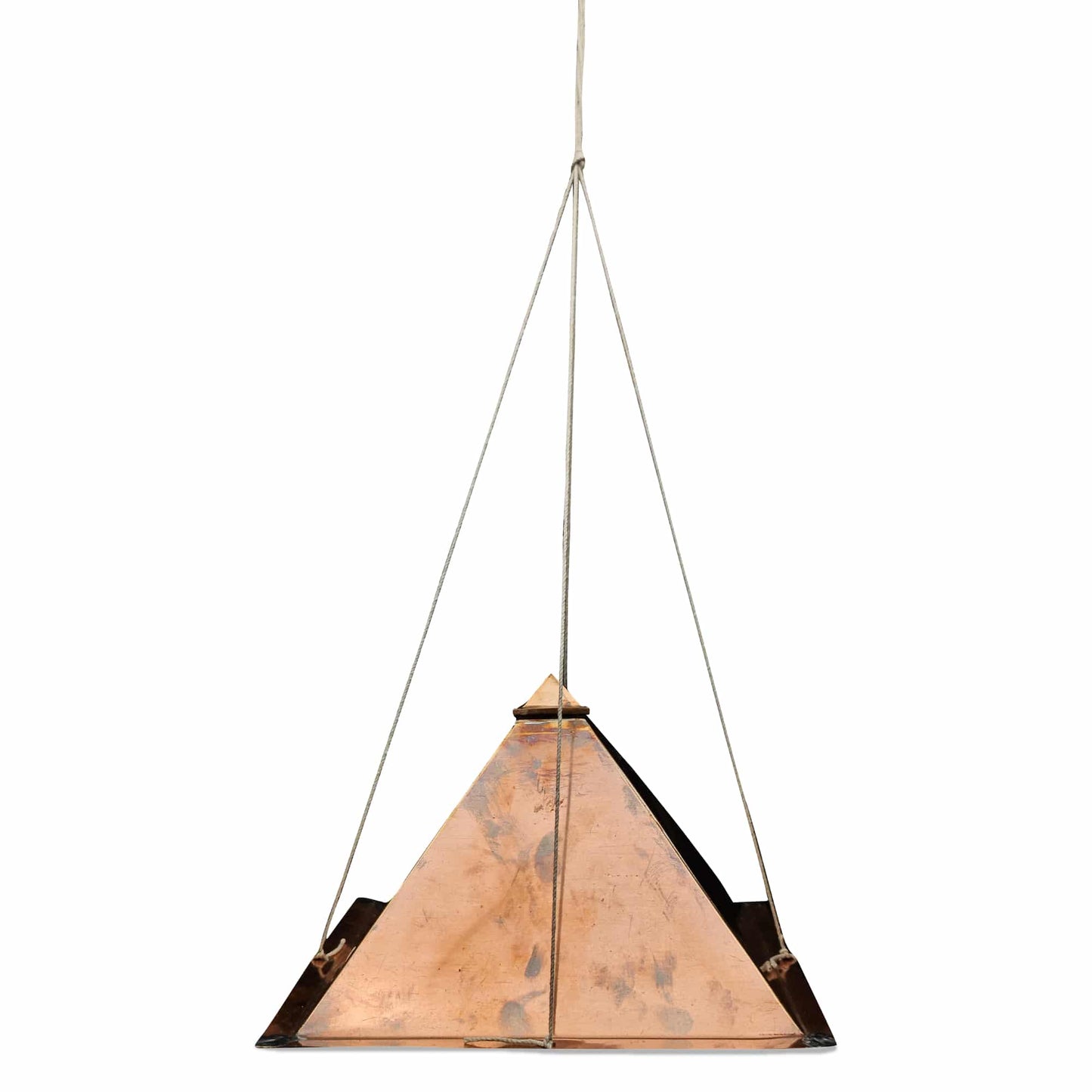 copper meditation pyramid hanging
