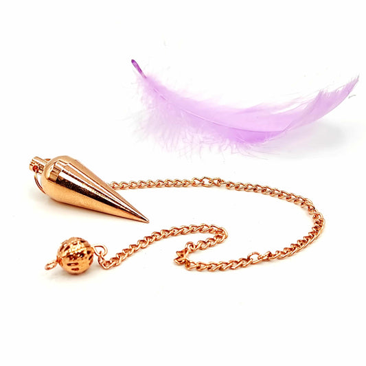 Copper Plated Metal Dowsing Pendulum