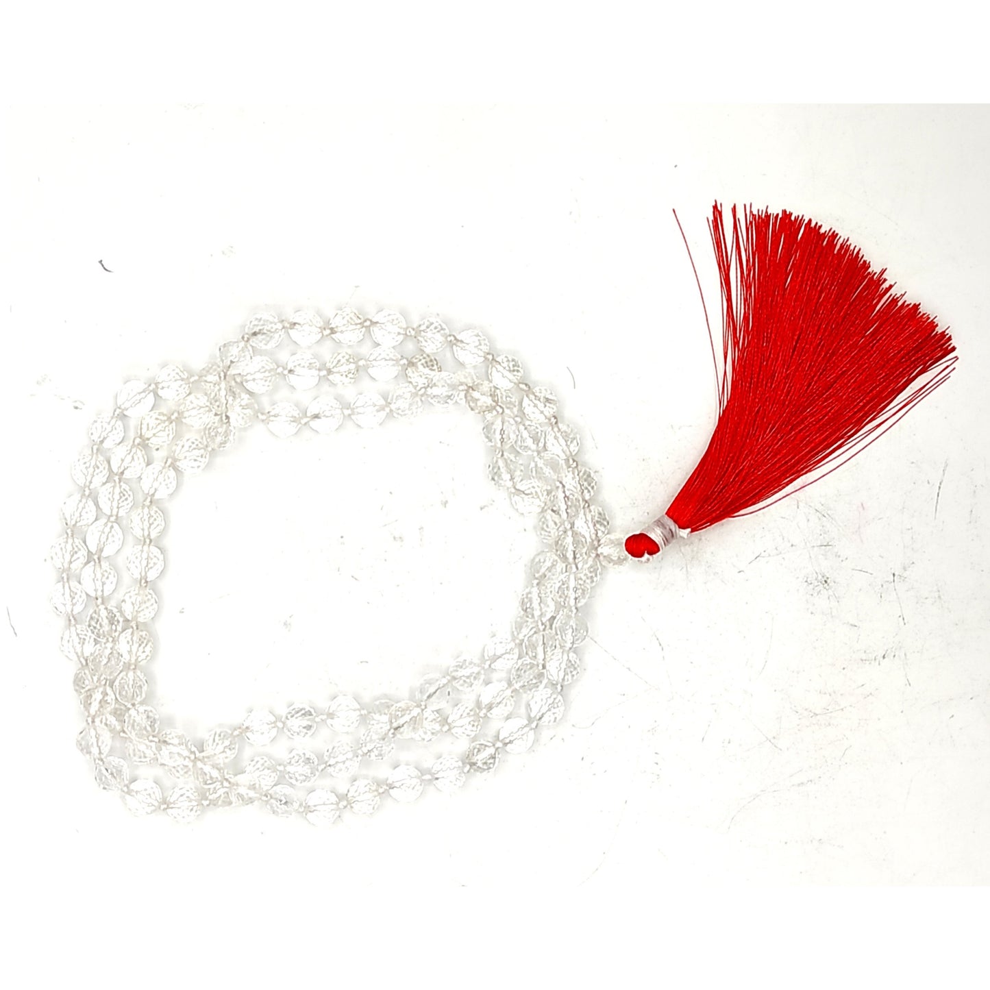crystal diamond cut necklace mala 8mm