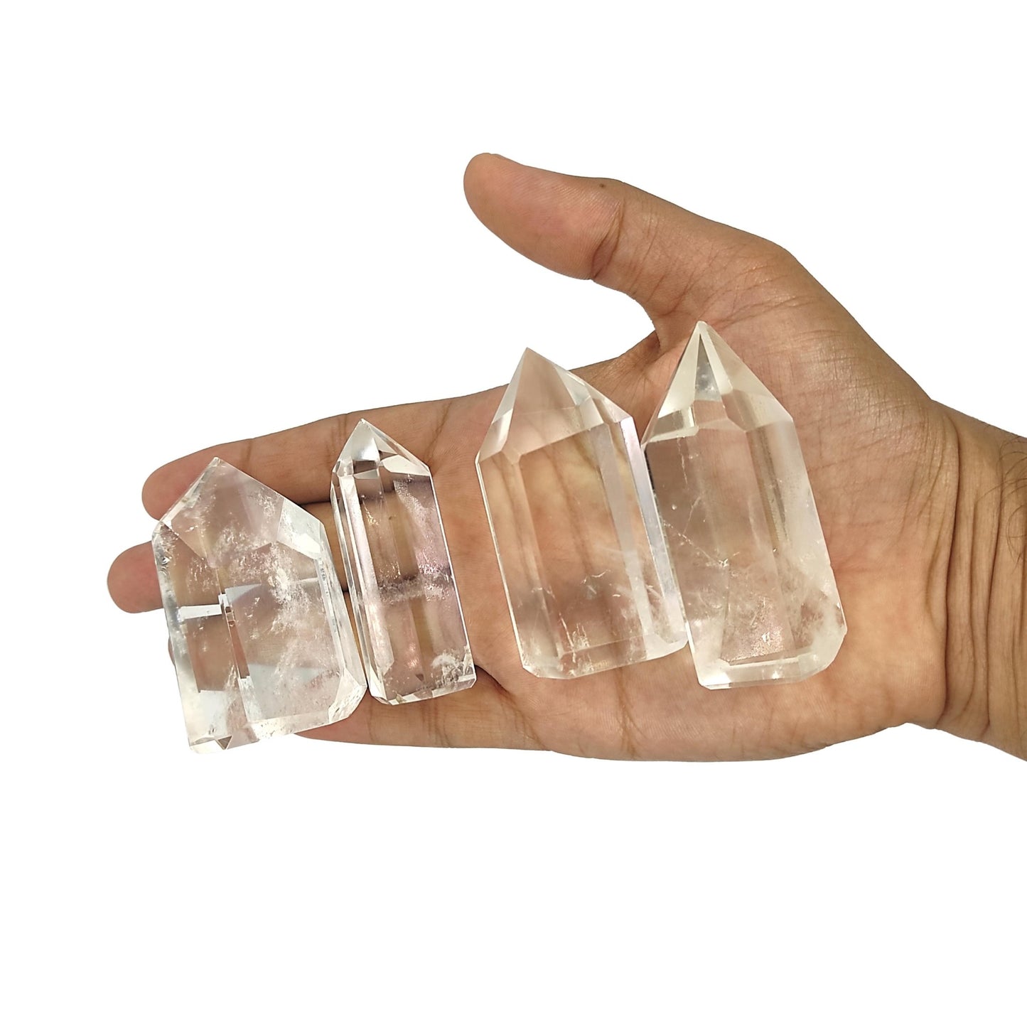 Jumbo Natural Reiki Healing Crystal Wand from Brazil (Free Form Wands) - 1pc - plusvalueindia