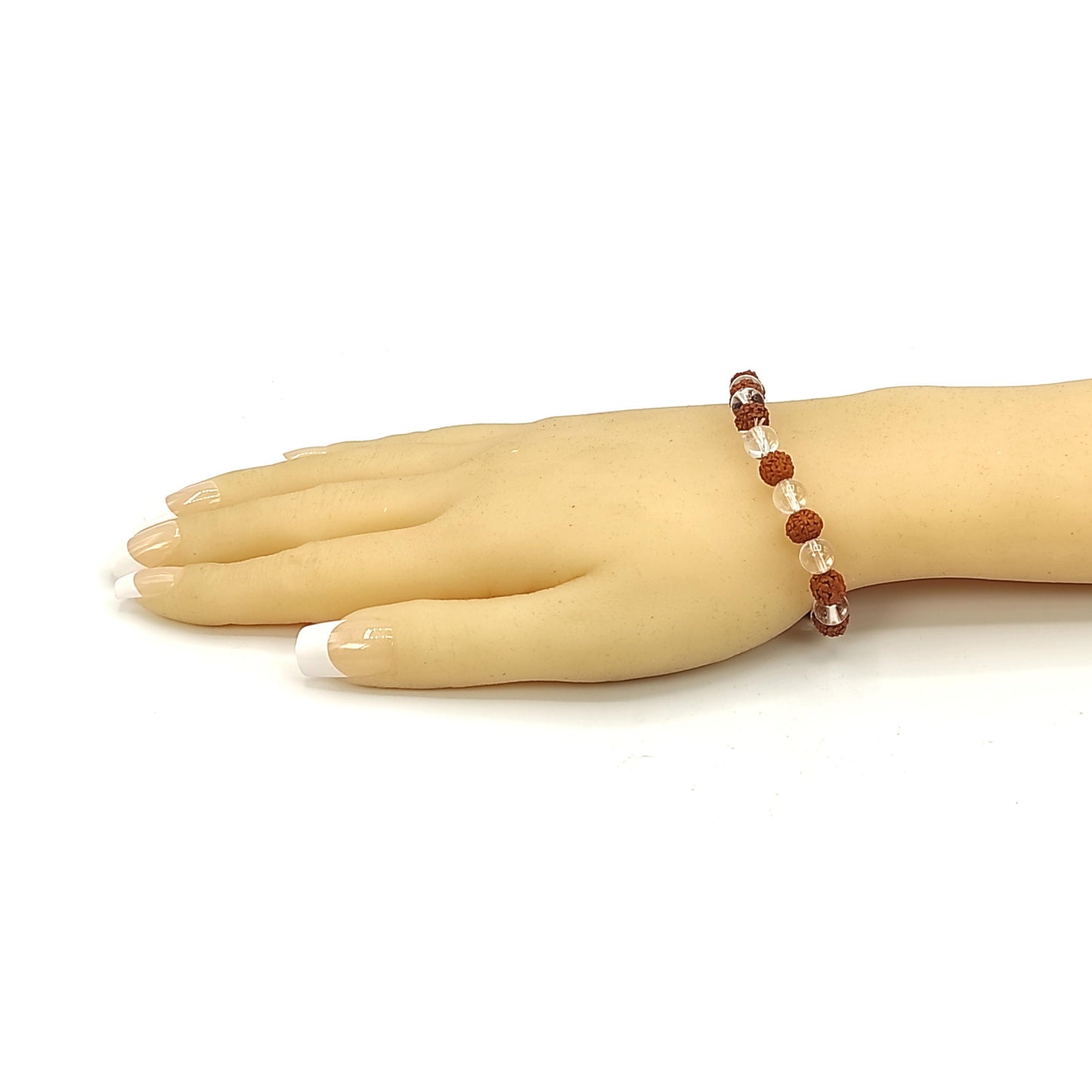crystal quartz & rudraksha bracelet crystal reiki healing