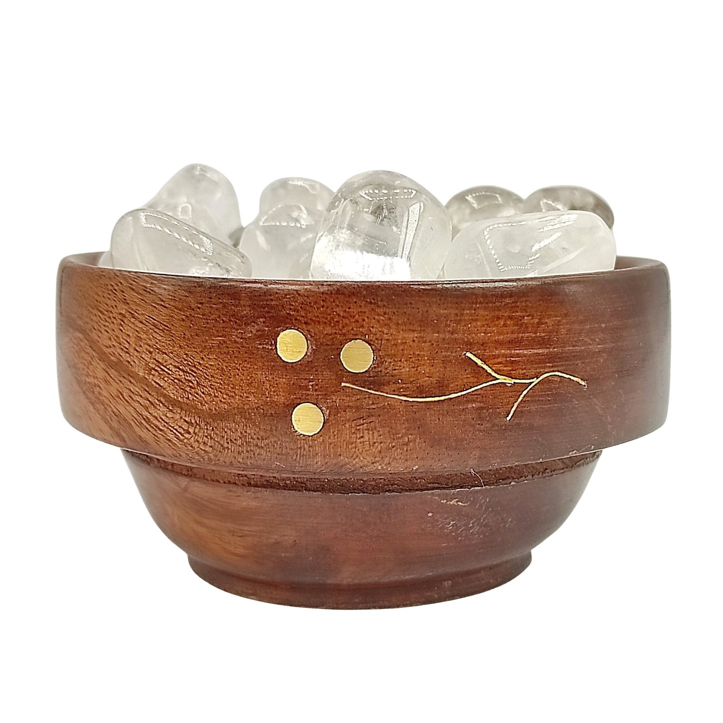 Natural Clear Crystal Quartz Tumbled Stone Pebbles (Positivity & Prosperity) - plusvalueindia