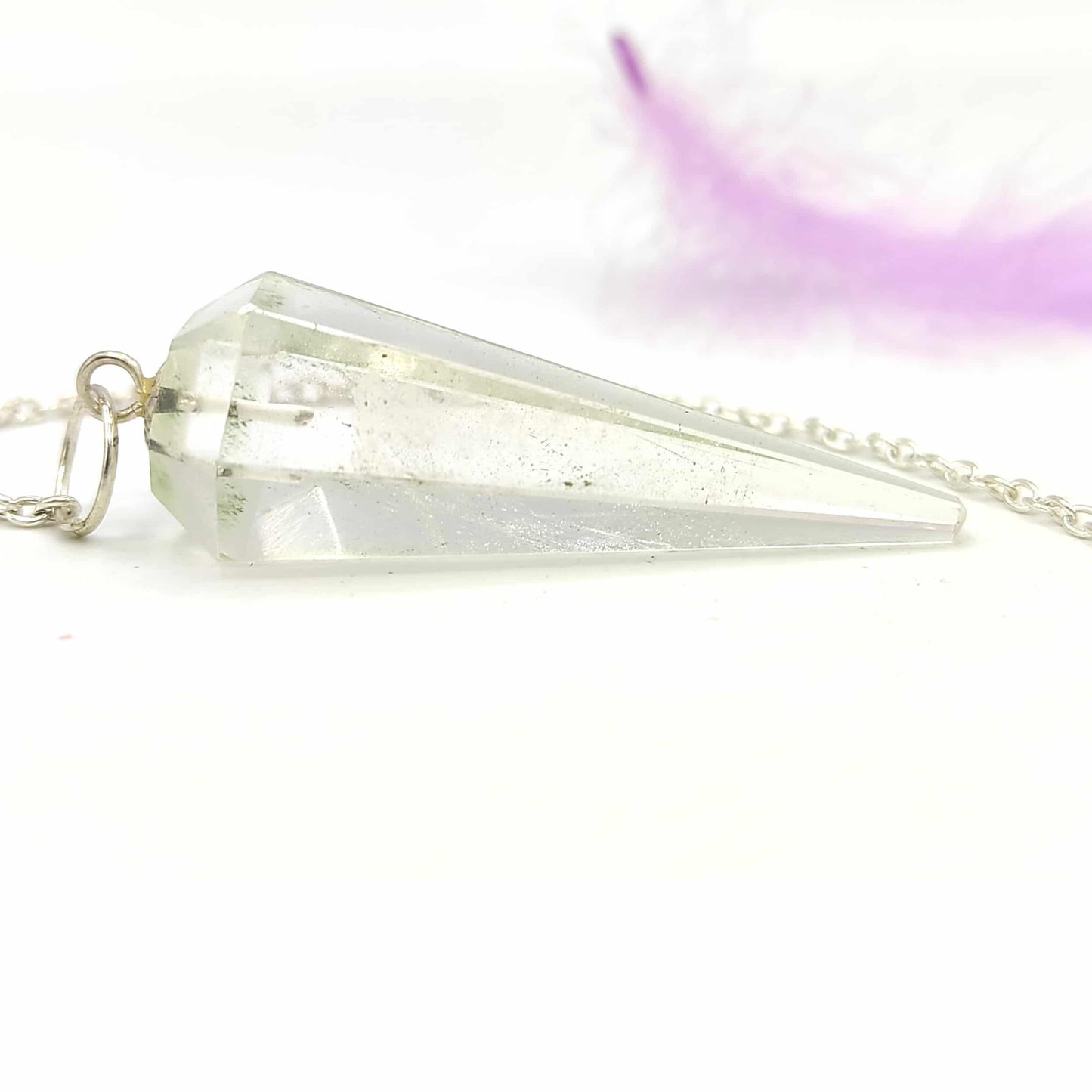 crystal v shape dowsing pendulum