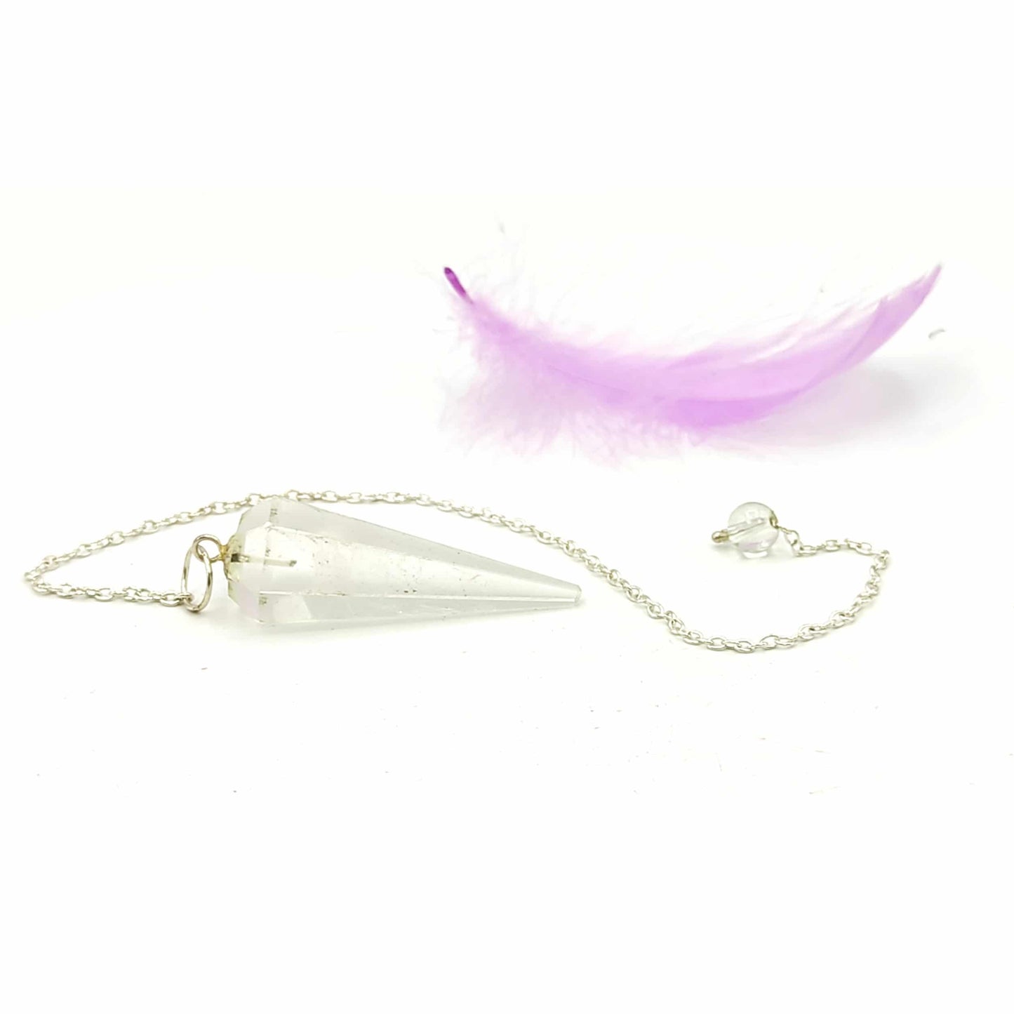 crystal v shape dowsing pendulum