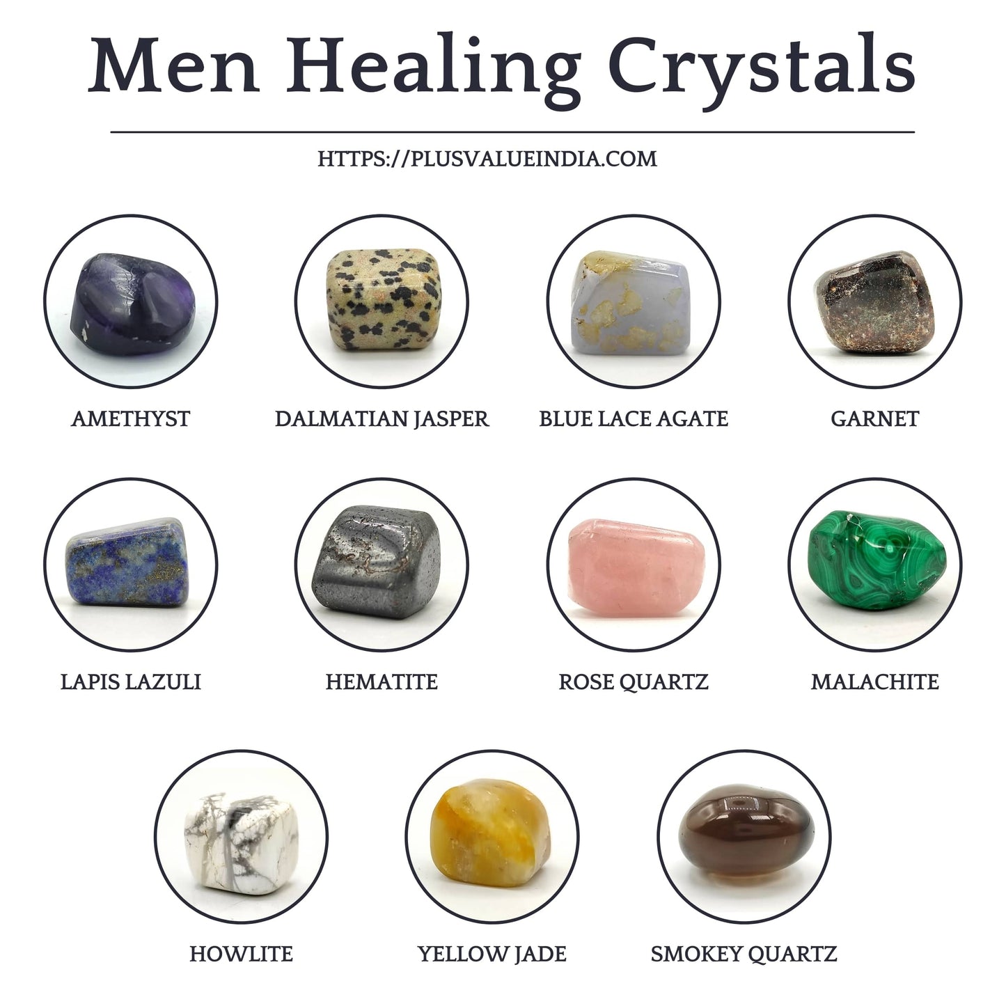 Crystal’s For Men Personal Reiki Healing Crystal Bag