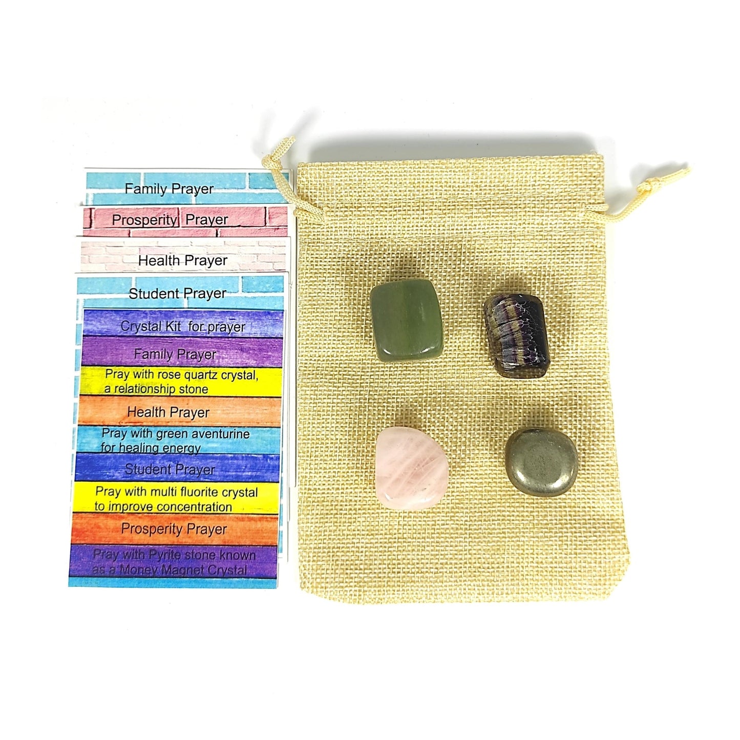 Crystals Prayer Cards for home office and gifting